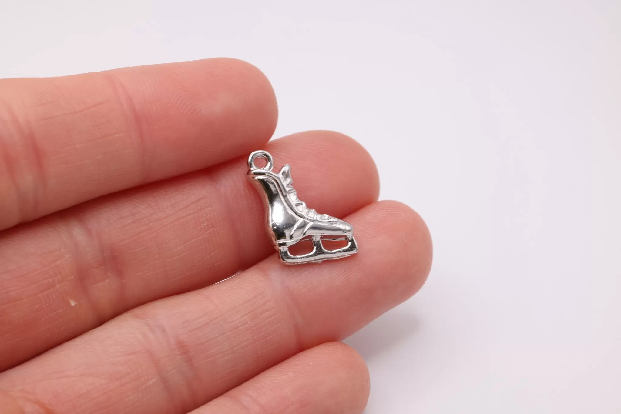 Ice Skate Wholesale Charm, 925 Sterling Silver, 605