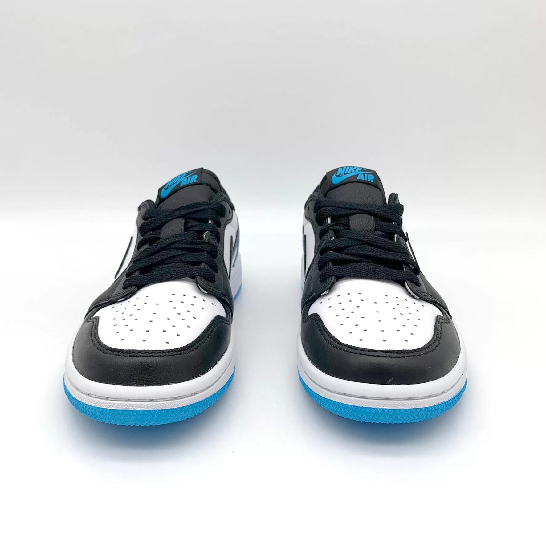 Jordan 1 Retro Low OG Black Dark Powder Blue