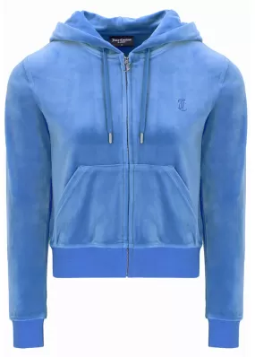 Juicy Couture Madison Contrast Velour Hoodie - Ultramarine