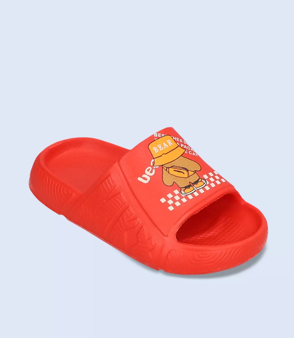 KB0055-RED-Boys Casual Slipper