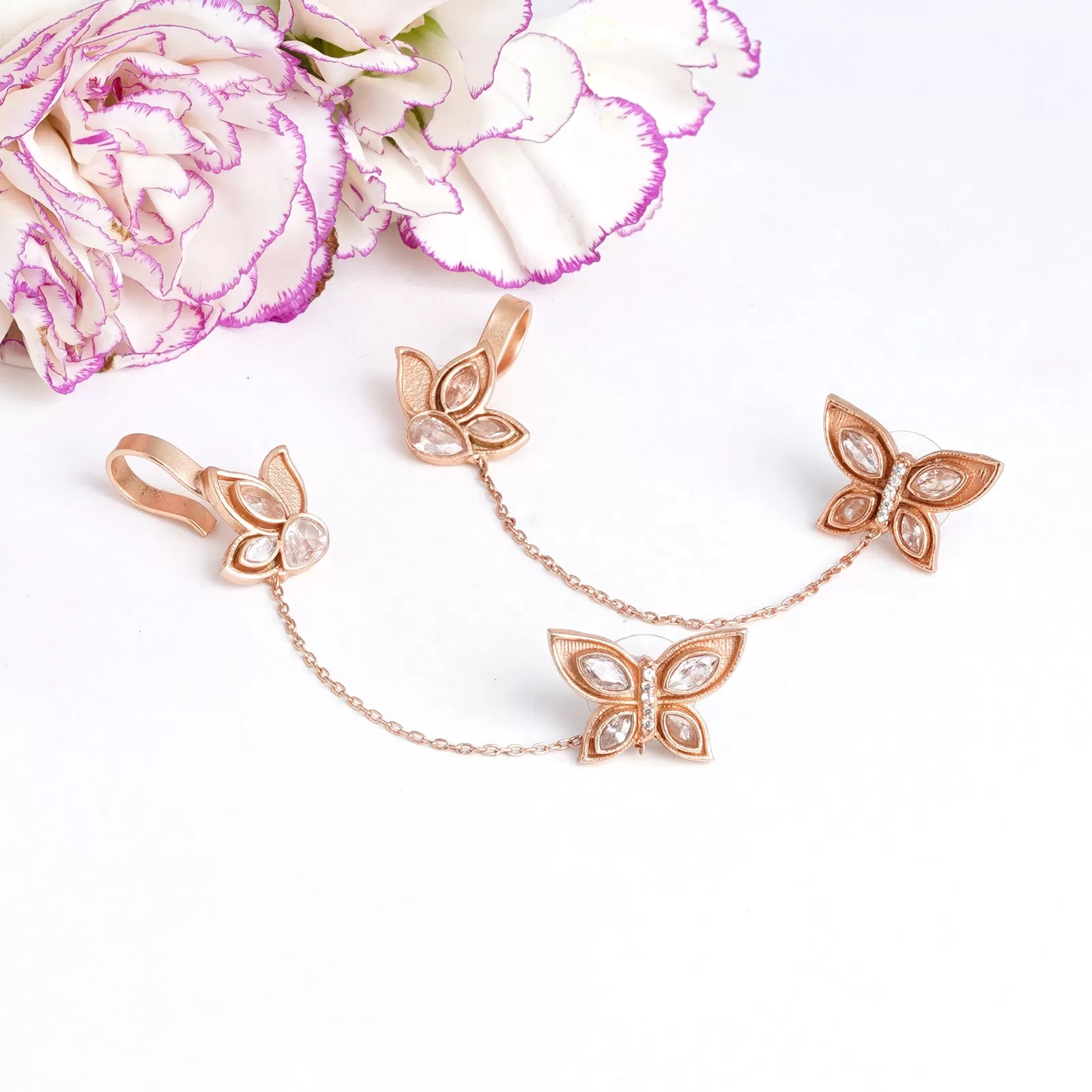 Kimani Rosegold Earring