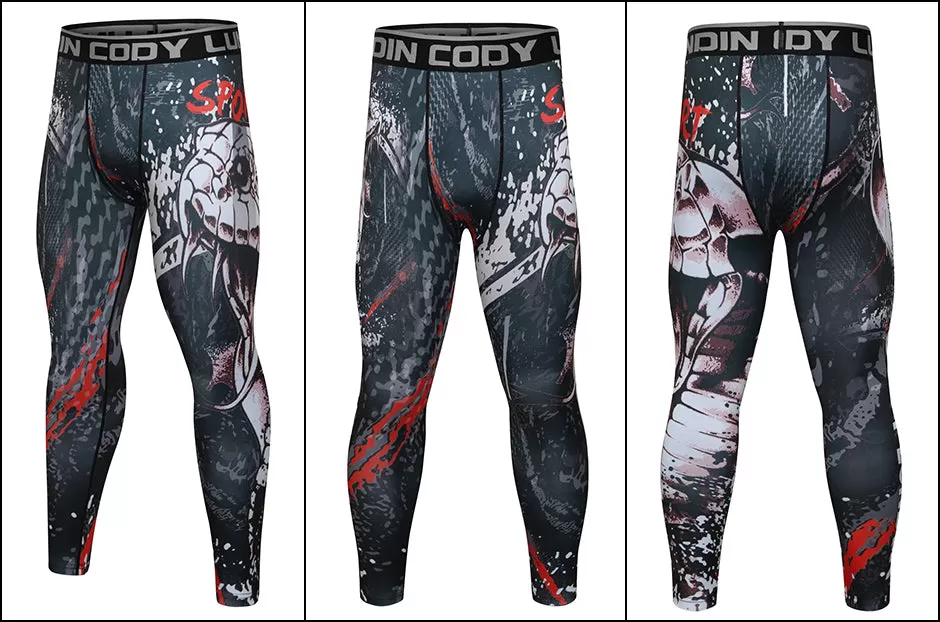 King Cobra Snake Leggings Compression Spats