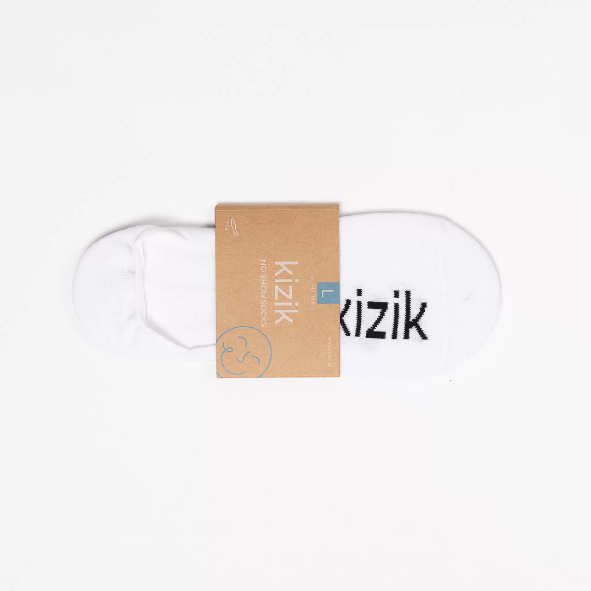 Kizik No Show Socks - White - 3 Pack