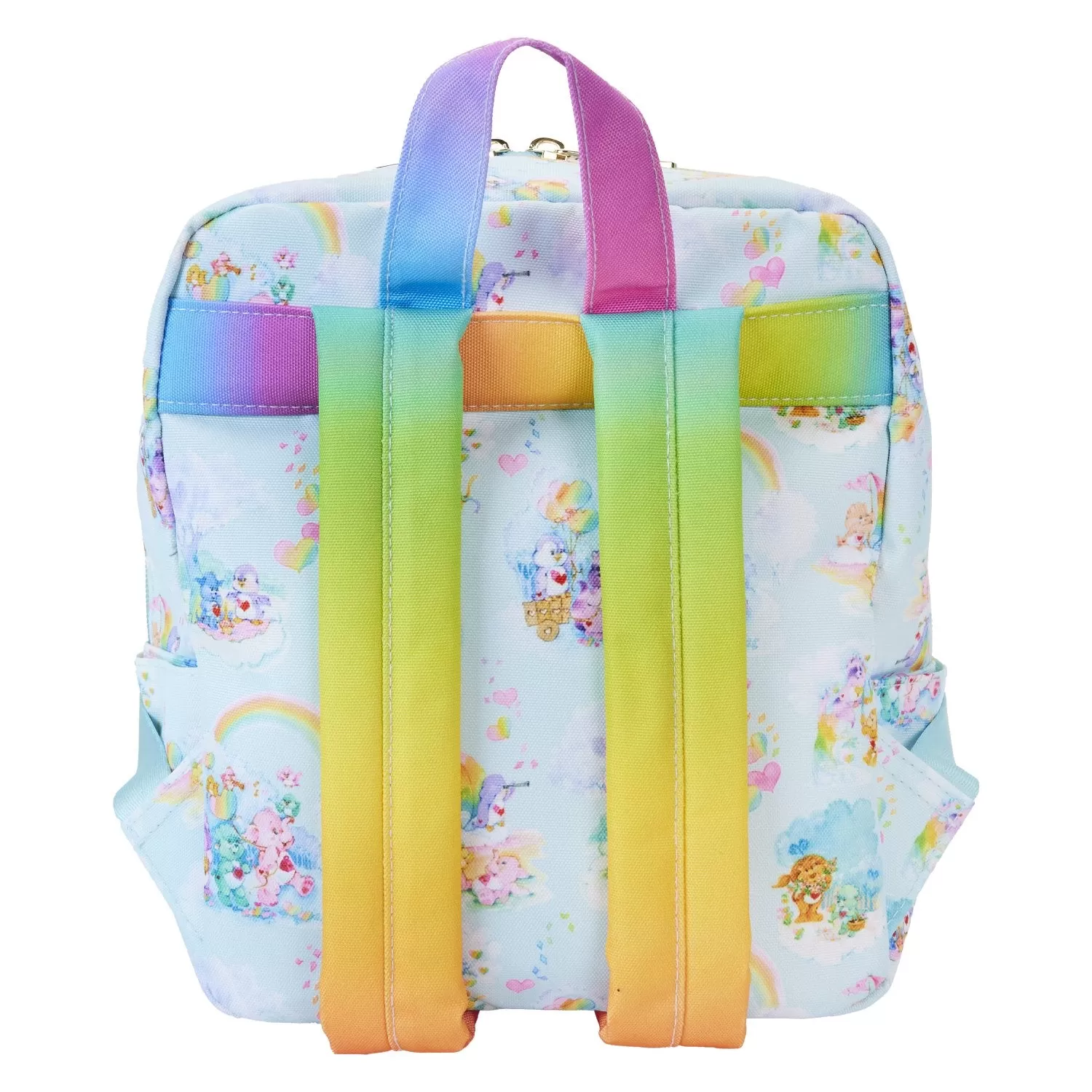 Loungefly Care Bears Cousins Allover Print Nylon Small Square Mini Backpack - Preorder