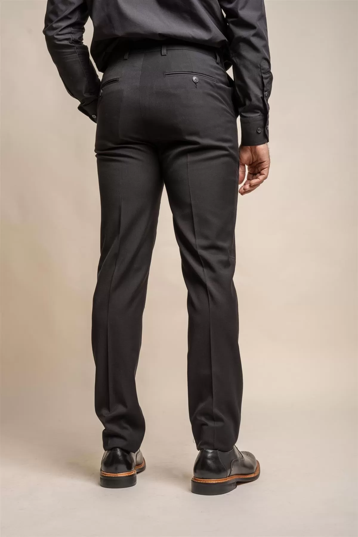 Marco Black Slim Fit Trousers