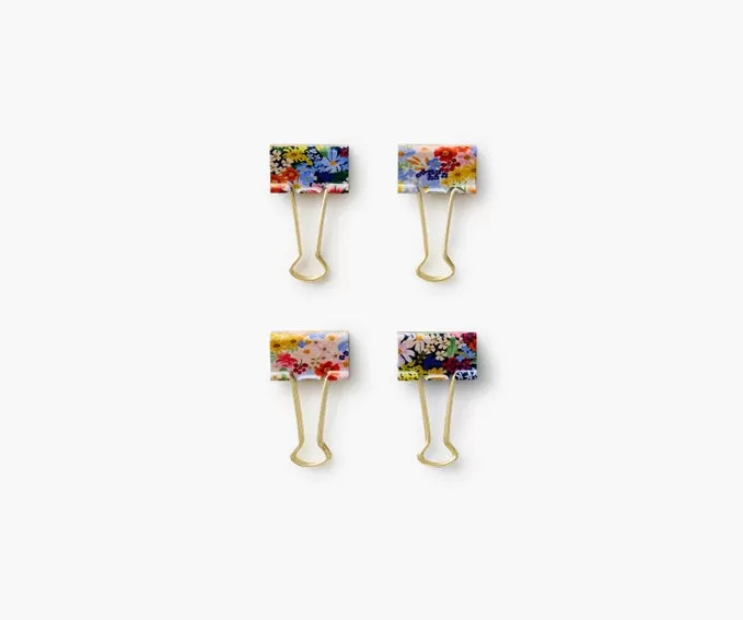 Margaux Floral Binder Clips