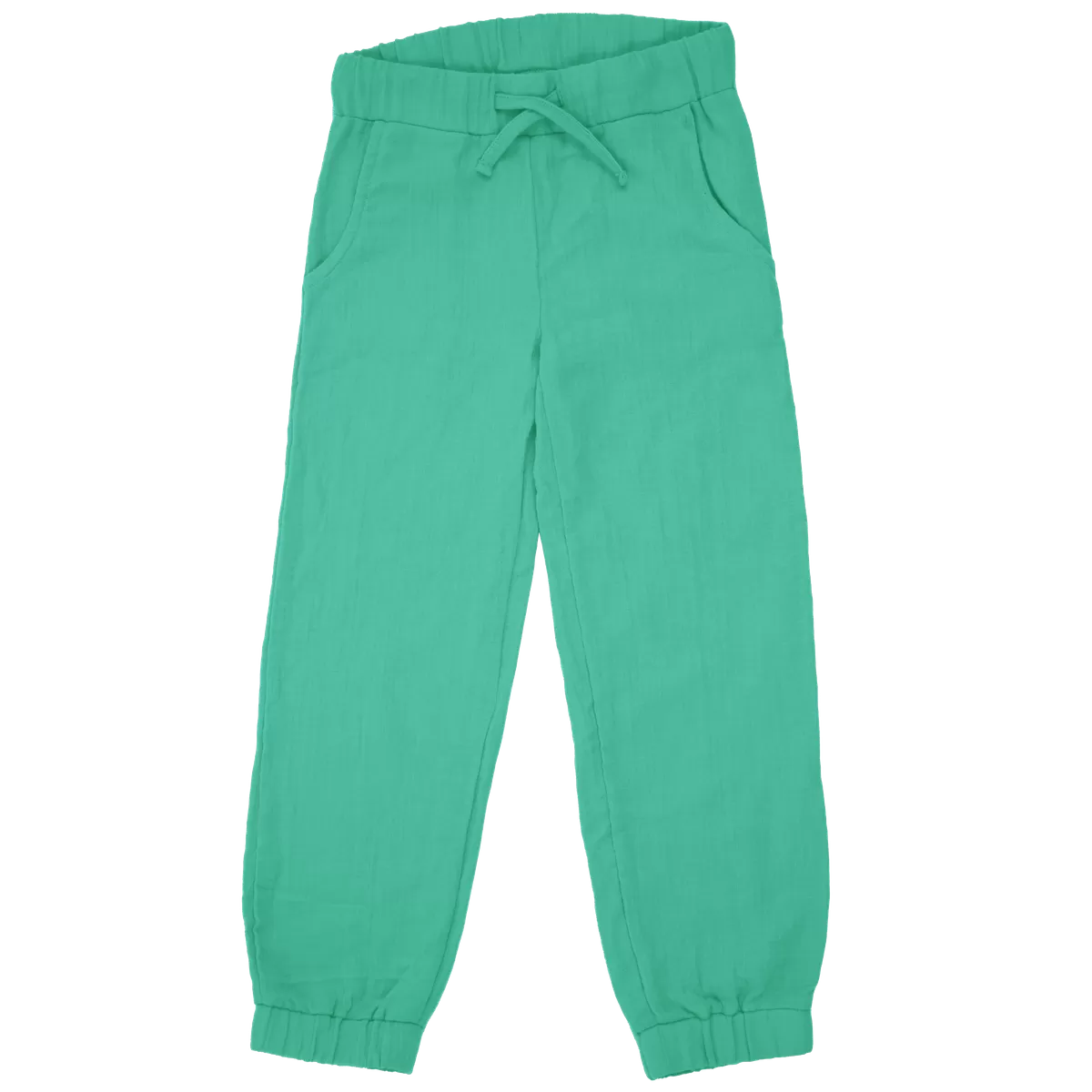 Maxomorra Green Organic Cotton Muslin Trousers