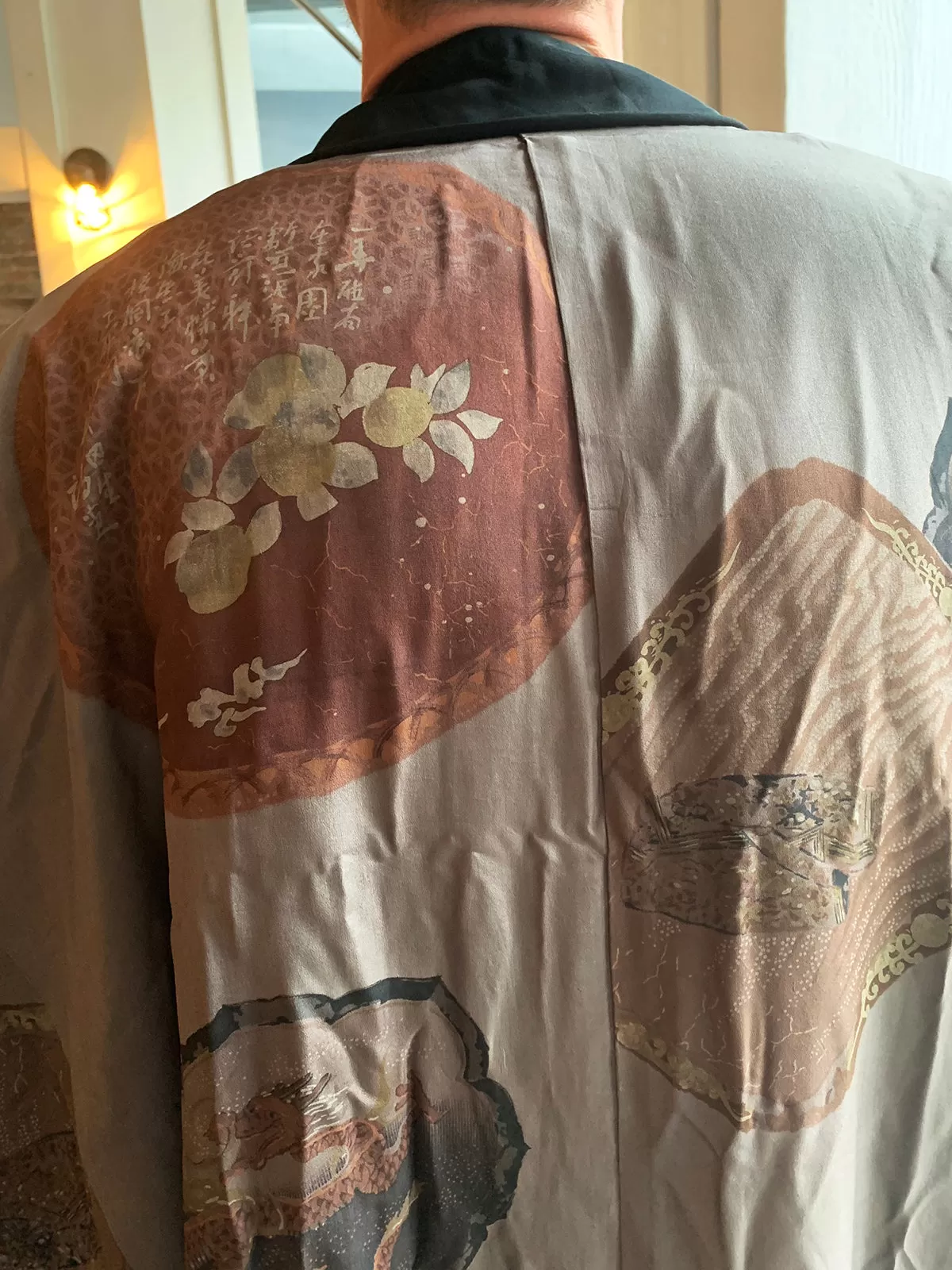 Men's Vintage Haori/Kimono Black 1980s