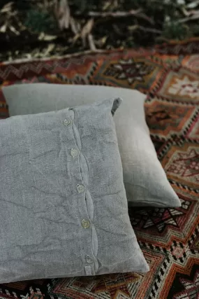 Metta - Linen Cushion Cover - Button Closure