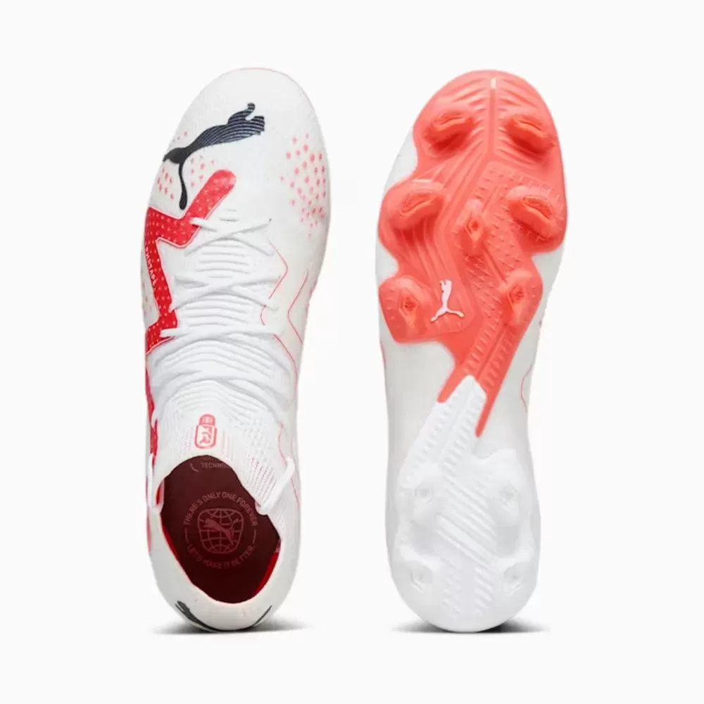 Puma Future Ultimate FG/AG Football Boots (White/Black/Fire Orchid)