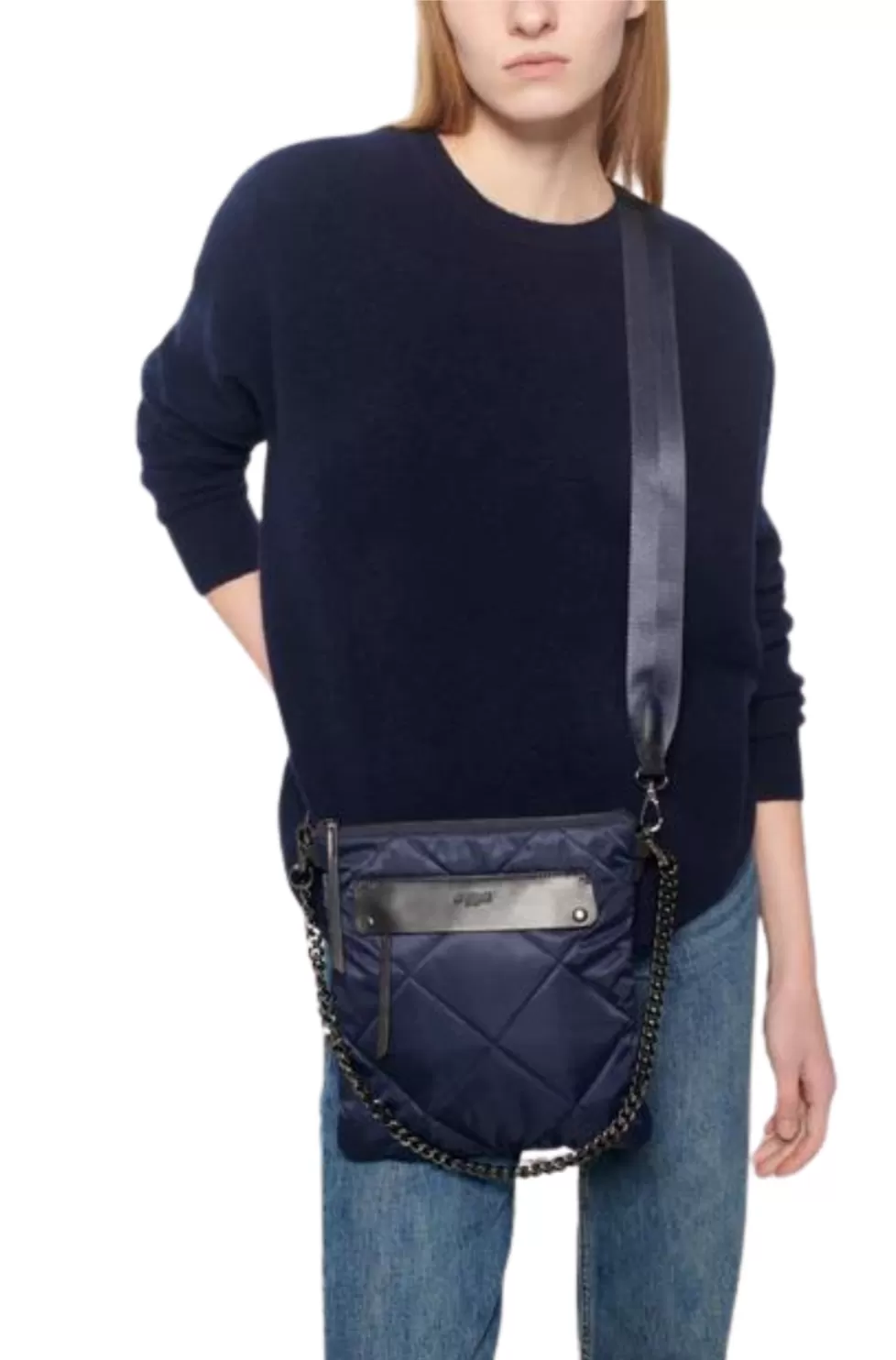 Quilted Madison Flat Crossbody