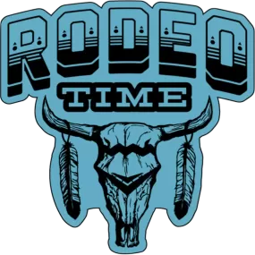 Rodeo Time Skull Decal