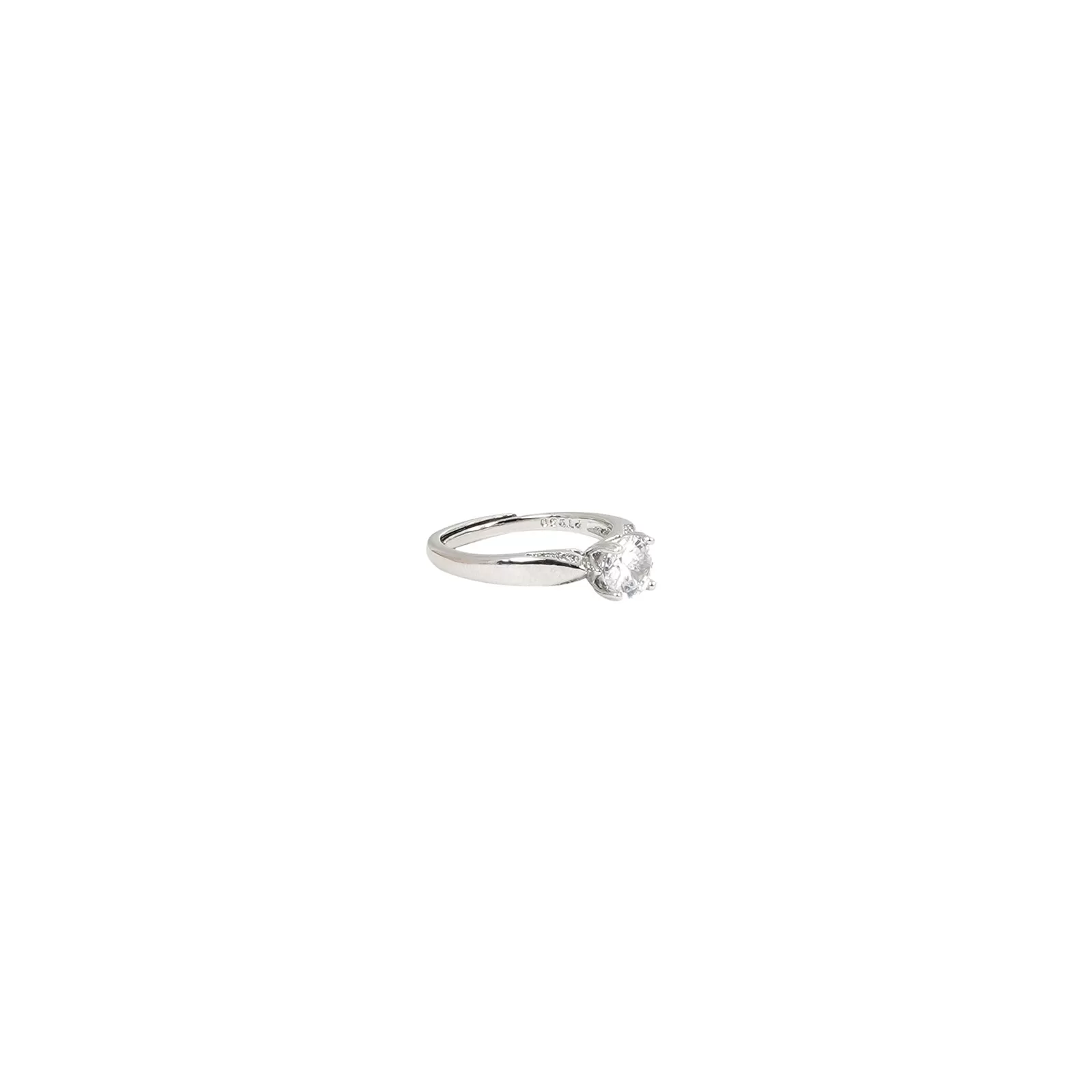 Rora Square Cut Silver Ring