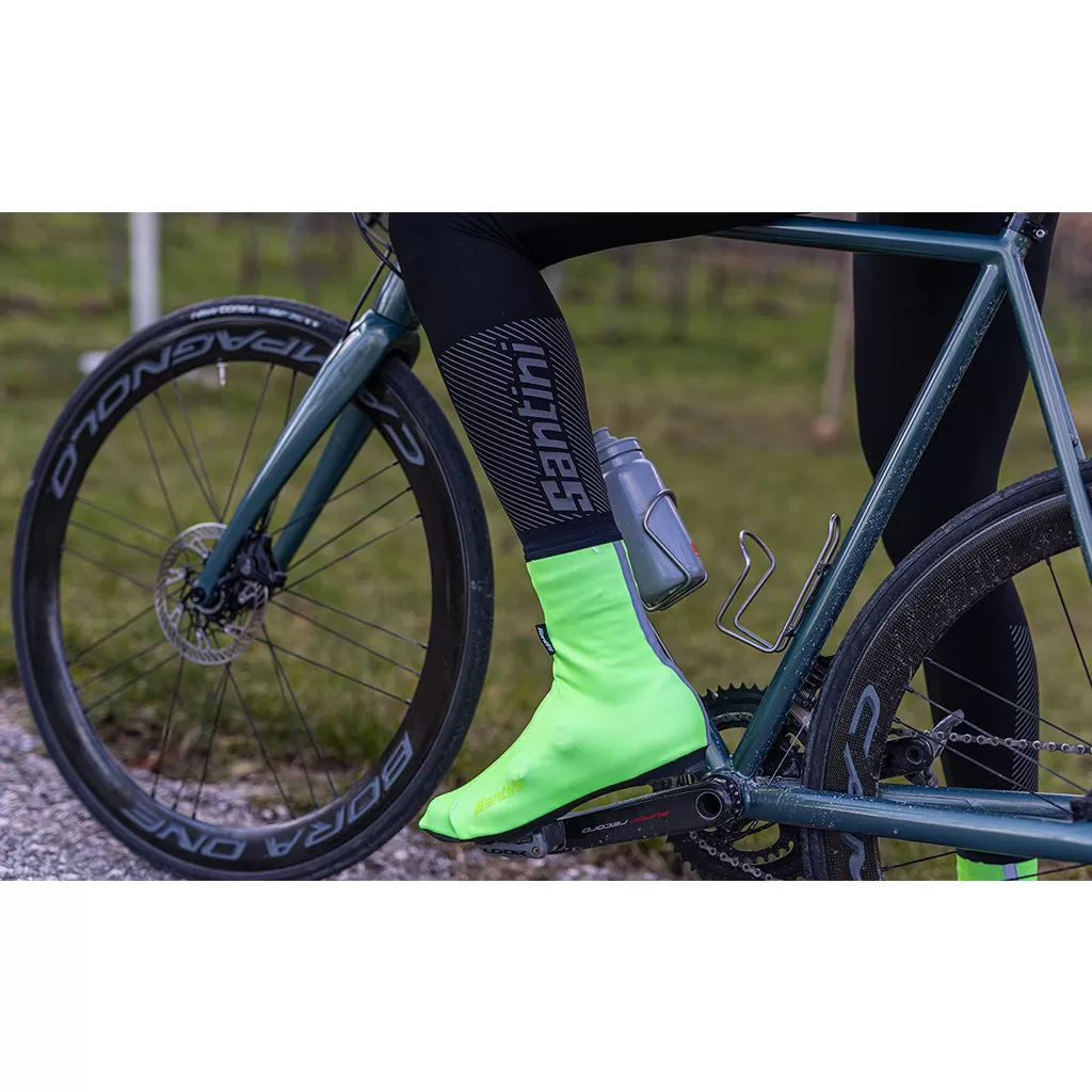 Santini Adapt Shoecover - Fluo Green