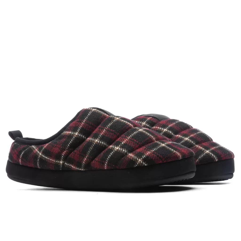 Scuff Flannel Slippers - Red