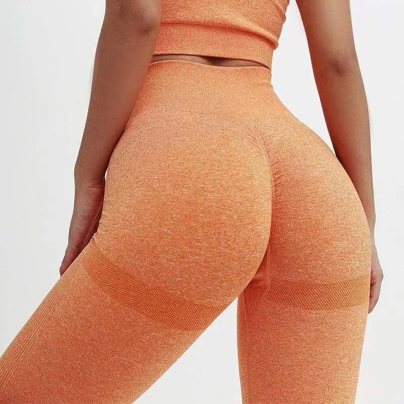 Sexy Women Leggings Bubble Butt Push Up Fitness Legging Slim High Waist Leggins Mujer Seamless Fitness Legging