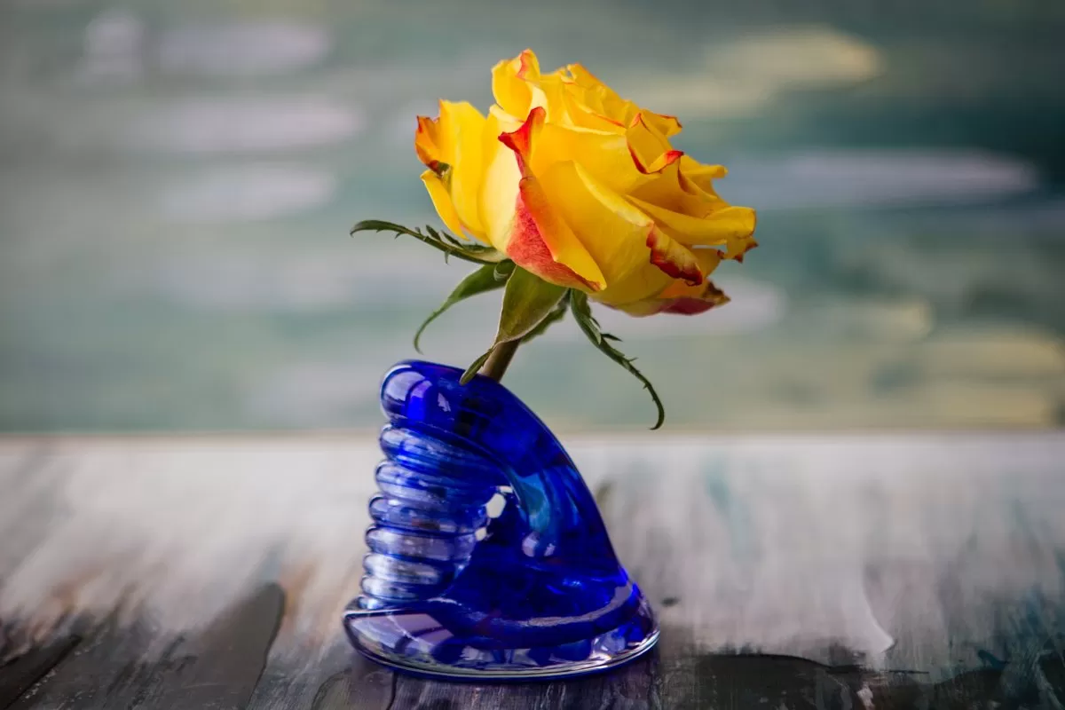 Spiral Bud Vase with Cremains