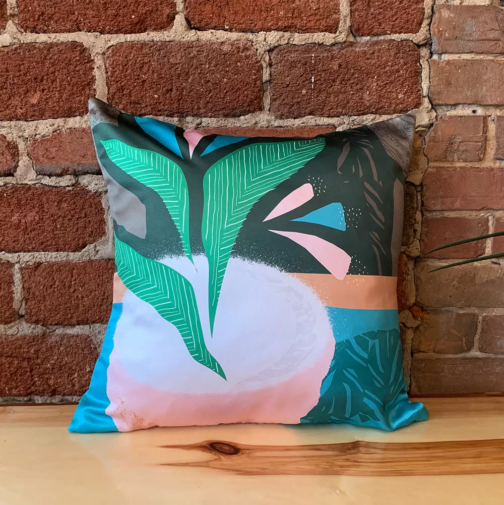 Square Toss Cushion Cover | Plant