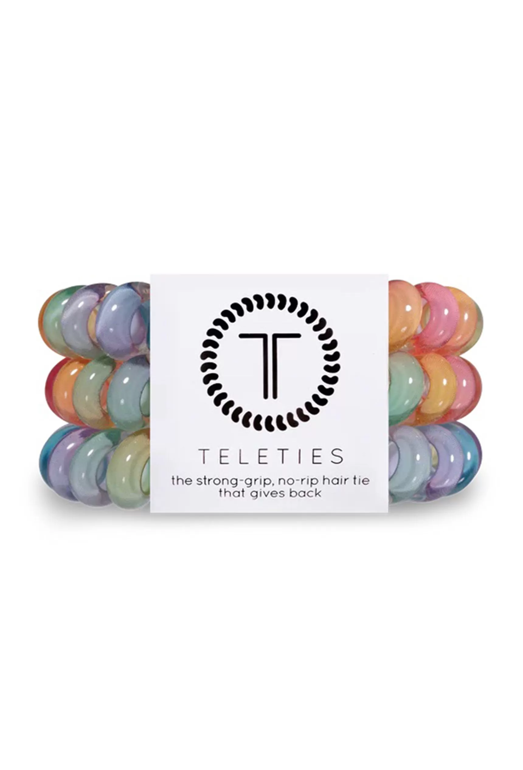 TELETIES Large Hair Ties - Rainbow Road