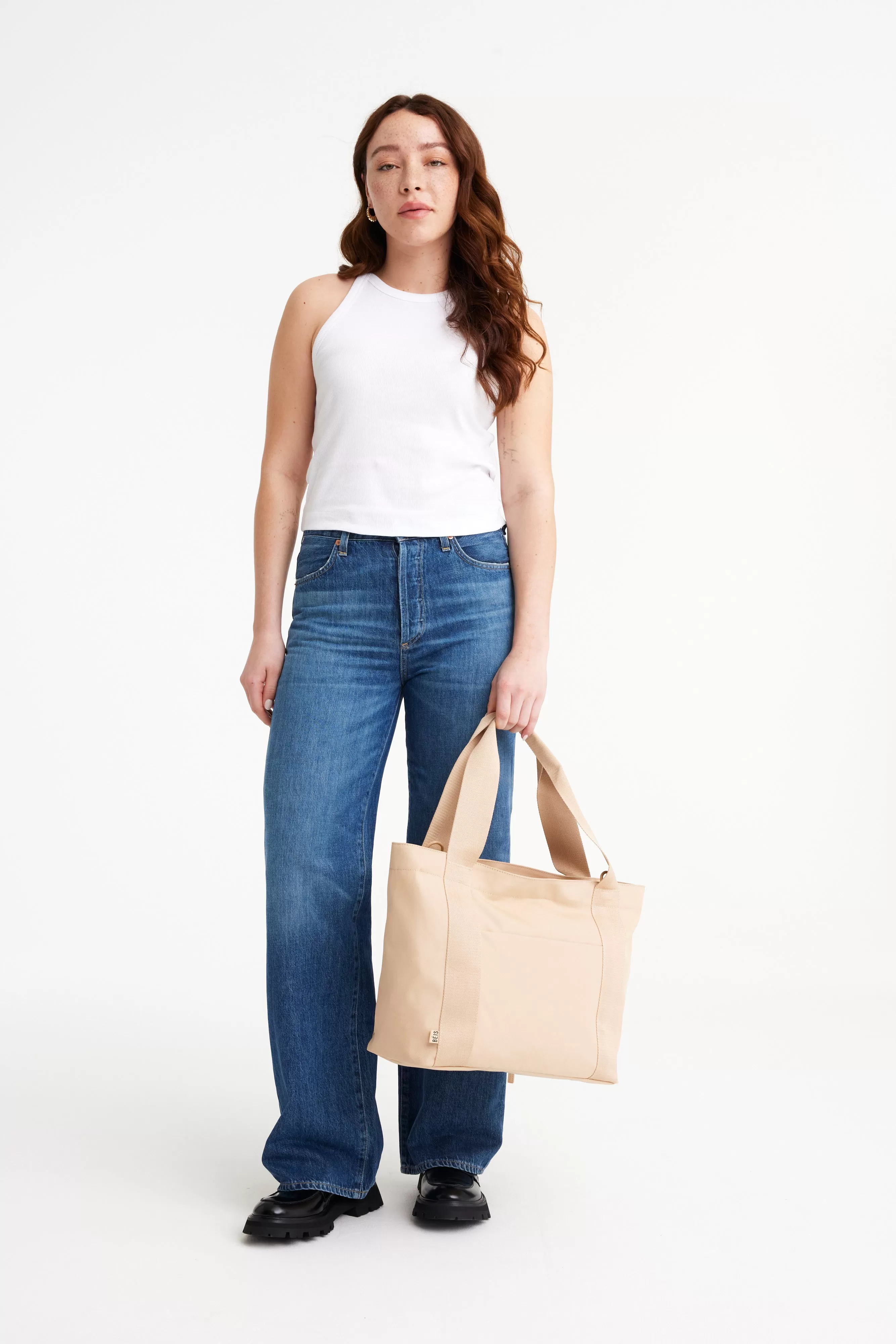 The BISics Tote in Beige