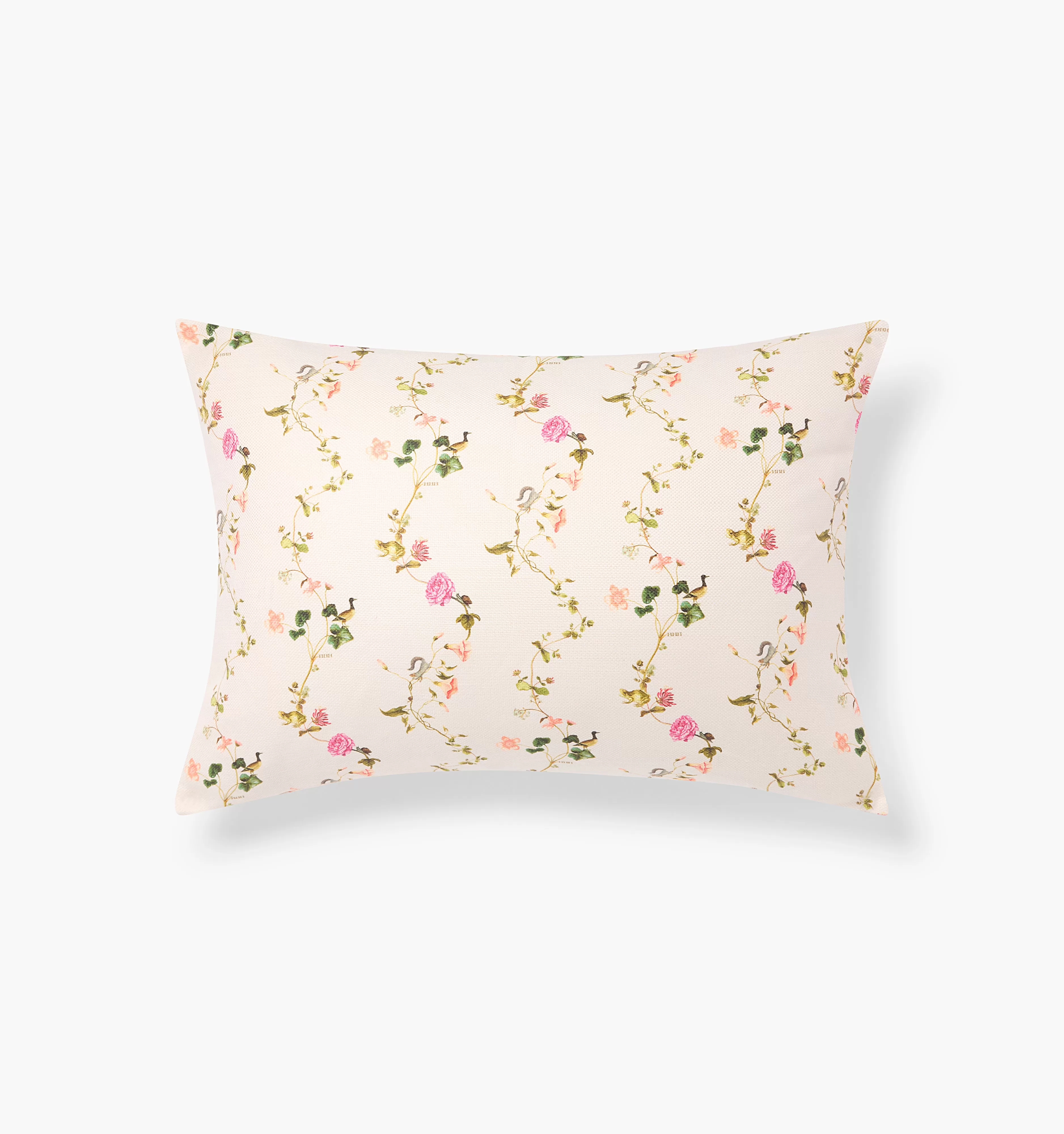 The Perry Lumbar Throw Pillow - Shell Pond Floral