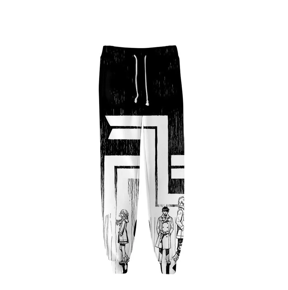 Tokyo Revengers Cool Black and White Anime Pants High Quality