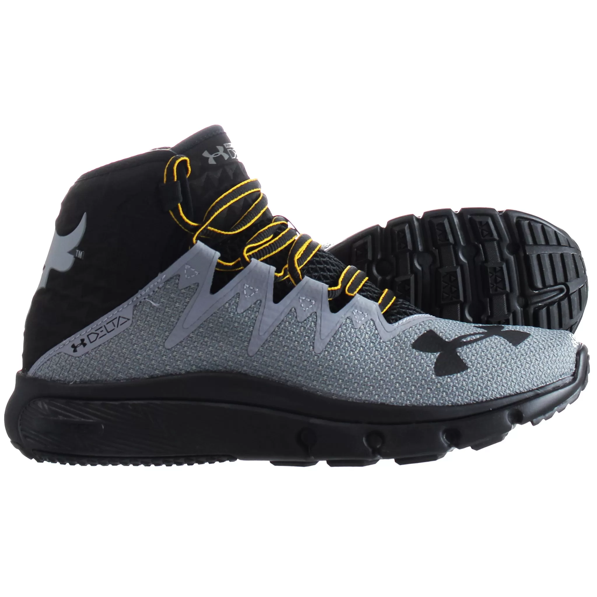 Under Armour Project Rock Delt Mens Grey Trainers