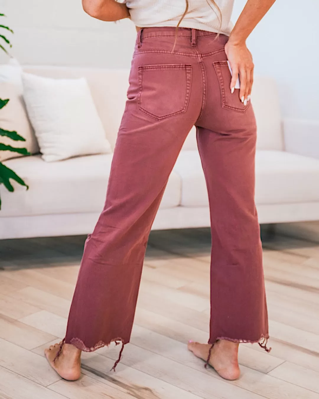 Vervet Currant 90's Crop Flare Jeans