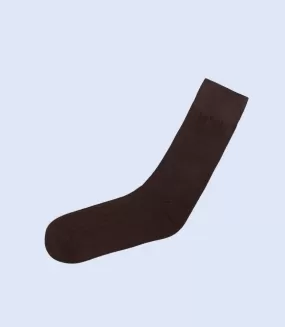 WA1031-BROWN-Mid-calf Socks For Men