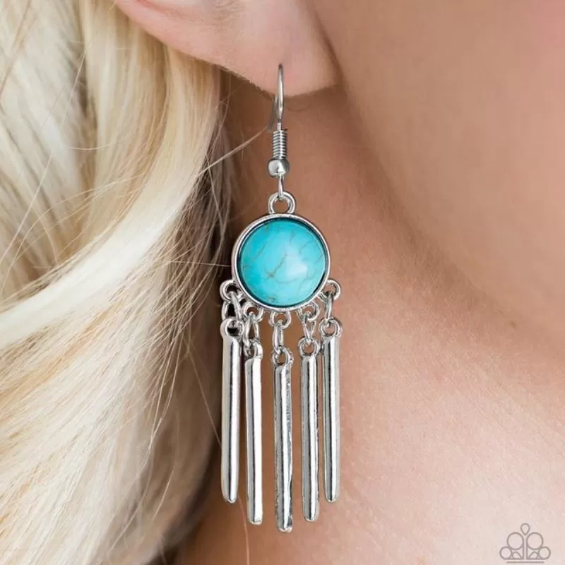 Western Melody Blue Earrings