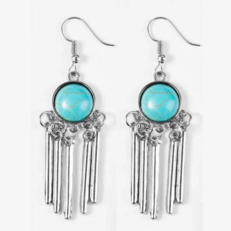 Western Melody Blue Earrings